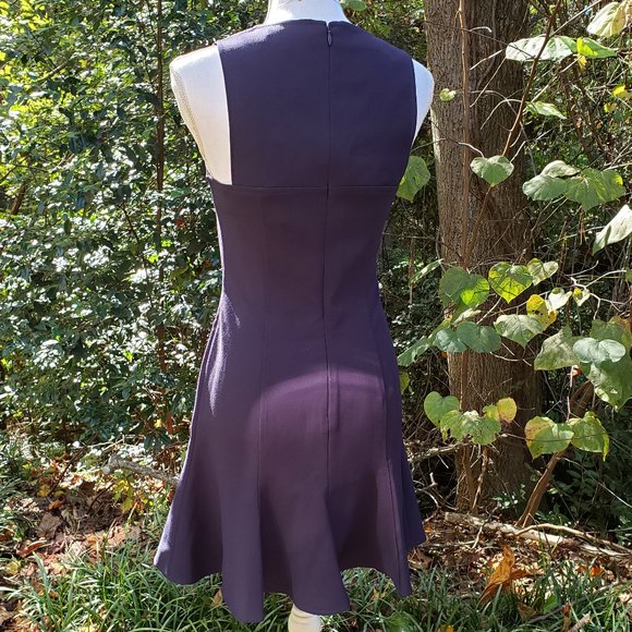 LIKELY Cordelia Fit & Flare Dress in Navy Blue Sleeveless Size 8 - Picture 8 of 13